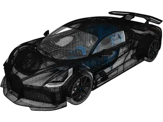 Bugatti Divo (2019) 3D Model