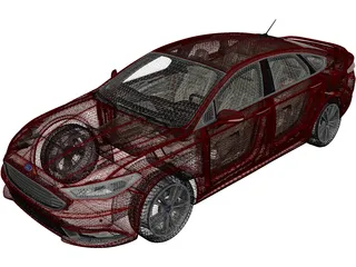 Ford Fusion Titanium (2017) 3D Model