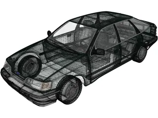 Ford Scorpio Hatchback (1985) 3D Model