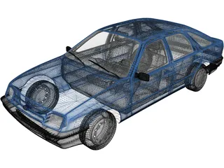 Ford Sierra Hatchback (1984) 3D Model