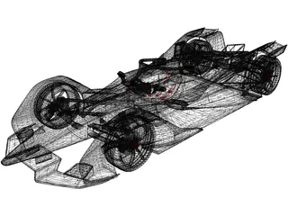 Formula E Gen2 3D Model