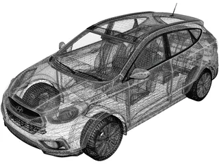 Hyundai ix35 (2011) 3D Model