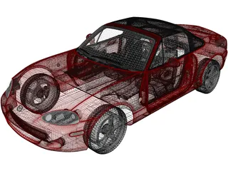 Mazda MX-5 Convertible (1998) 3D Model