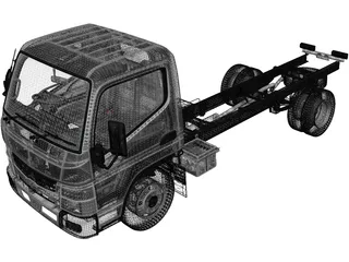 Mitsubishi Fuso Canter 515 SuperLow CityCab (2019) 3D Model
