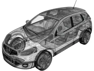 Nissan Qashqai (2010) 3D Model