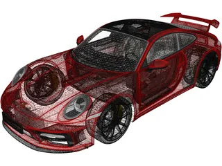 Porsche 911 Carrera S (2019) 3D Model