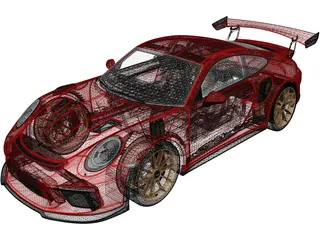 Porsche 911 GT3 RS (2019) 3D Model