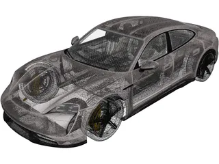 Porsche Taycan (2020) 3D Model