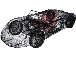 Porsche 718 Spyder RS (1960) 3D Model