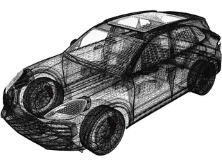 Porsche Cayenne S (2019) 3D Model