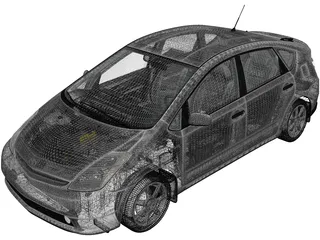 Toyota Prius (2003) 3D Model