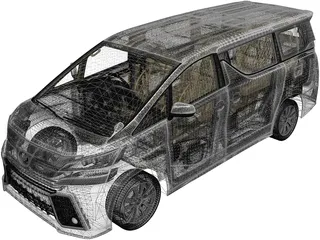 Toyota Vellfire Aero (2015) 3D Model