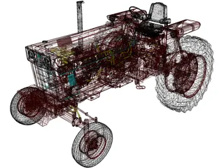 Case IH Farmall 1066 Hydro 3D Model