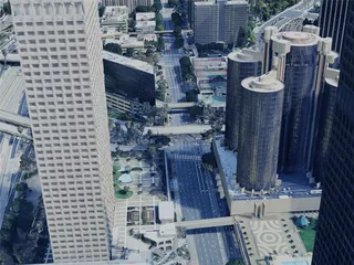 Los Angeles City, USA (2024) 3D Model