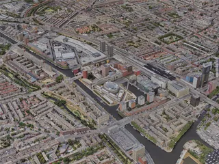 Hague City, Netherlands (2023) 3D Model