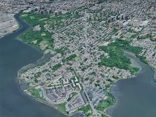 New York City, The Bronx, USA (2024) 3D Model