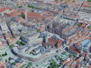 Munich City, Germany (2023) 3D Model