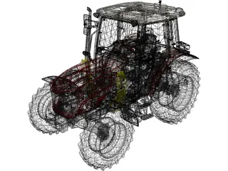 Massey Ferguson MF 3700 AL 3D Model