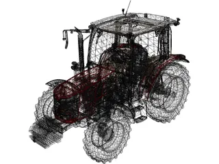 Massey Ferguson MF 4700 M 3D Model