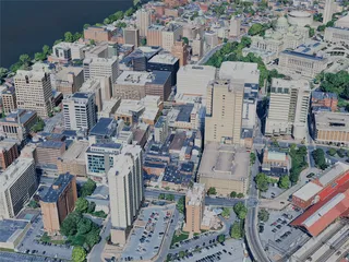 Harrisburg City, PA, USA (2024) 3D Model