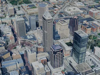 Indianapolis City, IN, USA (2024) 3D Model