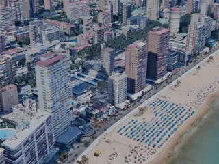 Benidorm City, Spain (2023) 3D Model