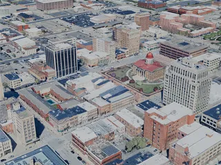 Springfield City, IL, USA (2024) 3D Model