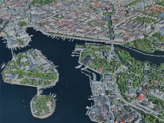 Stockholm City, Sweden (2023) 3D Model