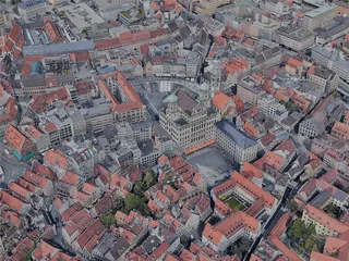 Augsburg City, Germany (2023) 3D Model