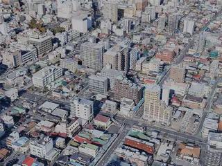 Odawara City, Japan (2023) 3D Model