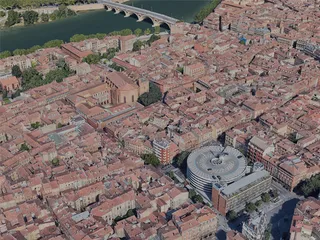 Toulouse City, France (2023) 3D Model