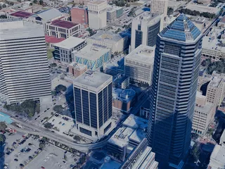 Jacksonville City, USA (2024) 3D Model