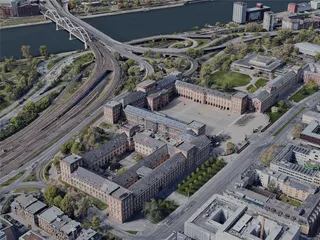 Mannheim City, Germany (2022) 3D Model