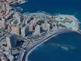 Puerto de la Cruz City, Spain (2024) 3D Model