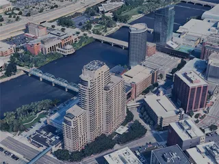 Grand Rapids City, USA (2023) 3D Model