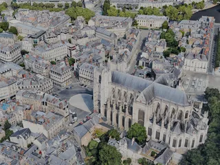 Nantes City, France (2023) 3D Model