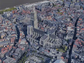 Antwerp City, Belgium (2022) 3D Model