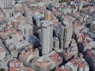 A Coruna City, Spain (2023) 3D Model