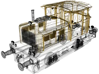 Newag DHG-240B Shunting 3D Model