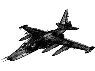 Sukhoi Su-25 Frogfoot 3D Model