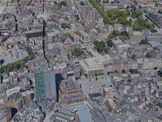 Charleroi City, Belgium (2022) 3D Model