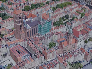 Gdansk City, Poland (2022) 3D Model