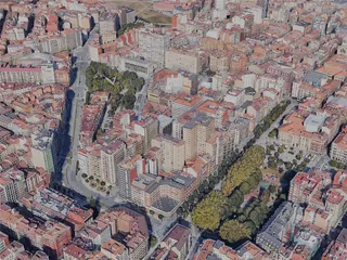 Gijon City, Spain (2023) 3D Model