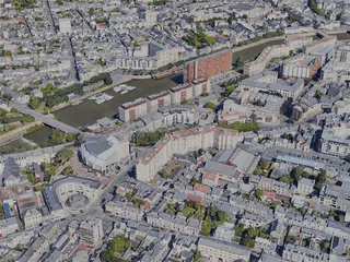 Le Mans City, France (2022) 3D Model