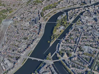 Liege City, Belgium (2022) 3D Model