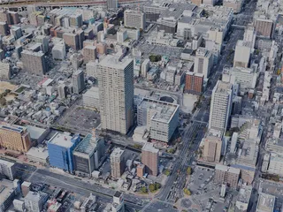 Okayama City, Japan (2023) 3D Model