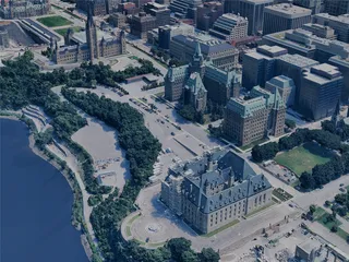 Ottawa City, ON, Canada (2024) 3D Model