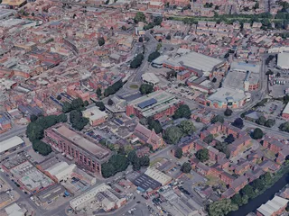 Worcester City, UK (2023) 3D Model