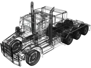 Kenworth T800 3D Model