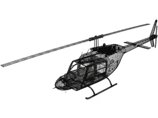 Bell 206B JetRanger III Citycopter 3D Model